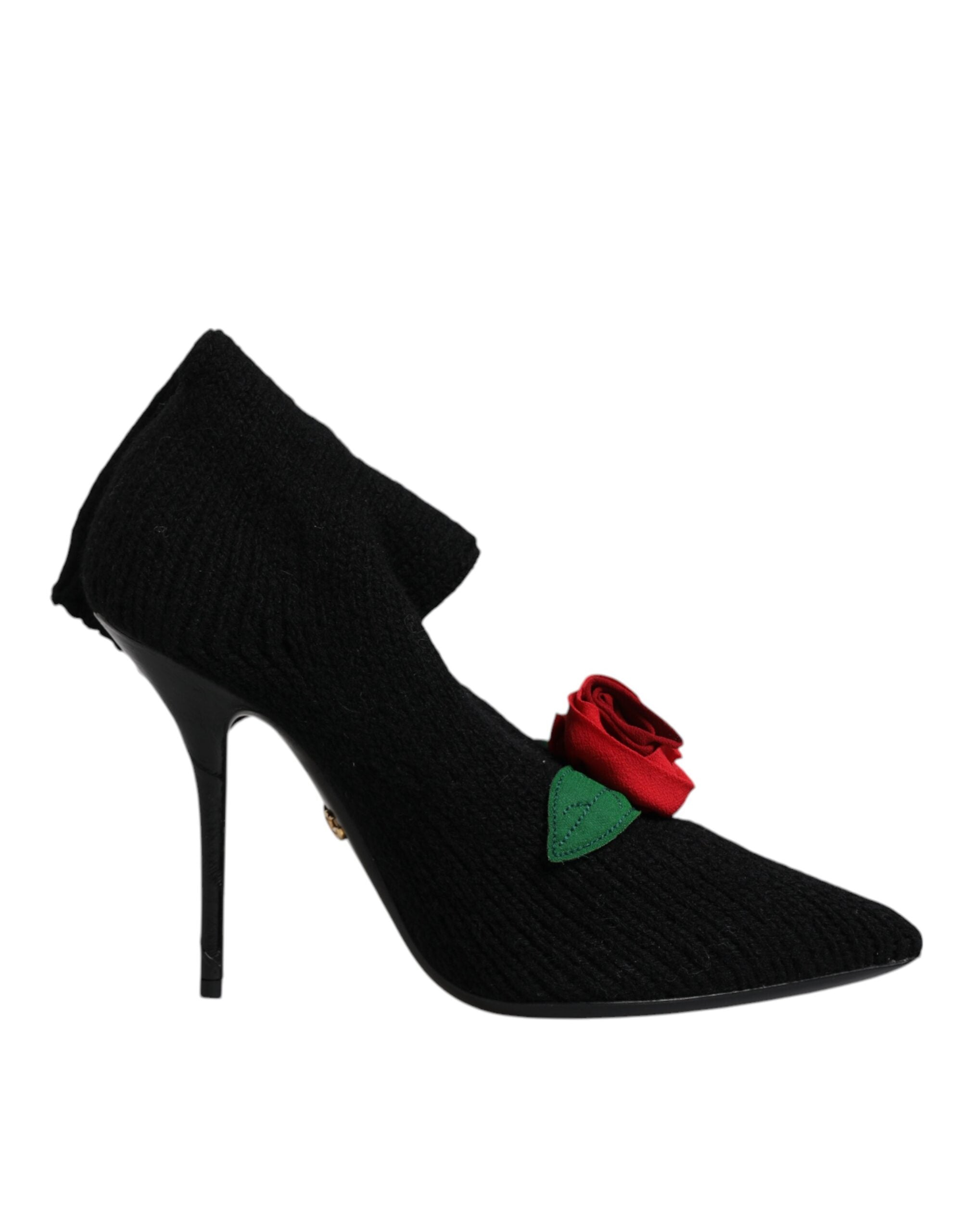 DOLCE&GABBANA ドルガバ ハイヒール ブラック オープントゥ Dolce & Gabbana(ドルチェ&ガッバーナ) パンプス